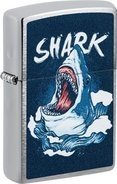 ZIPPO chrom gebuerstet color "Shark" 60007028