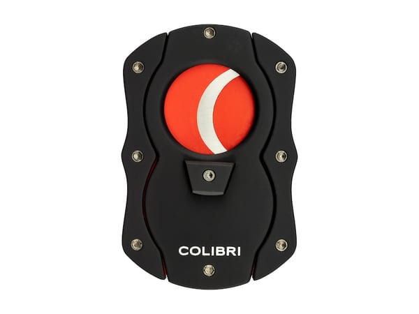 COLIBRI Zigarrenabschneider "Cut" schwarz/rot 22mm