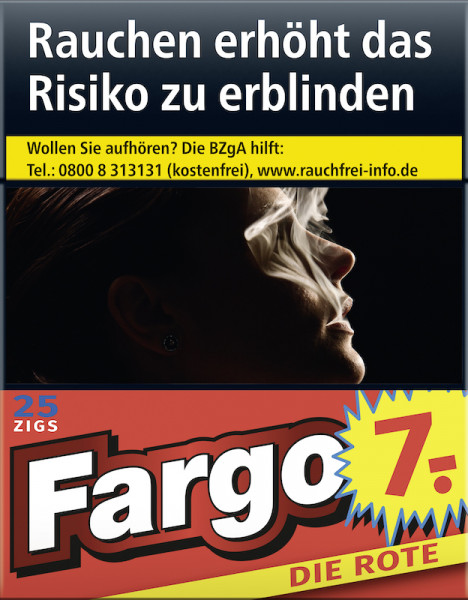 FARGO ROT ZIGARETTEN STANGE (8x25)