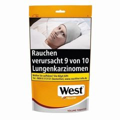 Zigarettentabak WEST Yellow Volumen 155 Gramm Beutel