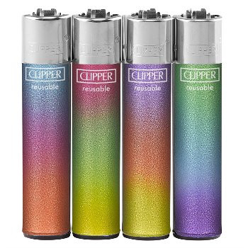 Einwegfeuerzeug Stein Clipper Triple Gradient 2 Steller mit 48 Stück