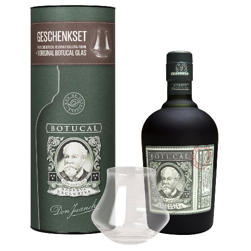 Rum BOTUCAL Reserva Exclusia 40 % Vol. Geschenkset mit 1 Glas