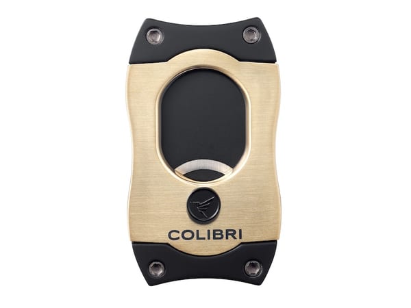 COLIBRI Zigarrenabschneider "S-Cut II" gold/schwarz 26mm