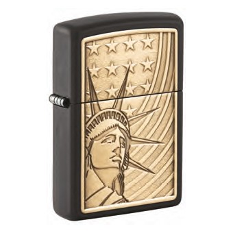 ZIPPO schwarz matt Liberty & Flag 60007165