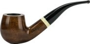 Pfeife"Mr.Pipe" Redwood braun pol. 9mm, weisser Ring, KS-Mund