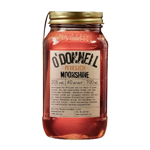 Likoer O'DONNELL MOONSHINE Pfirsich 20 % Vol.