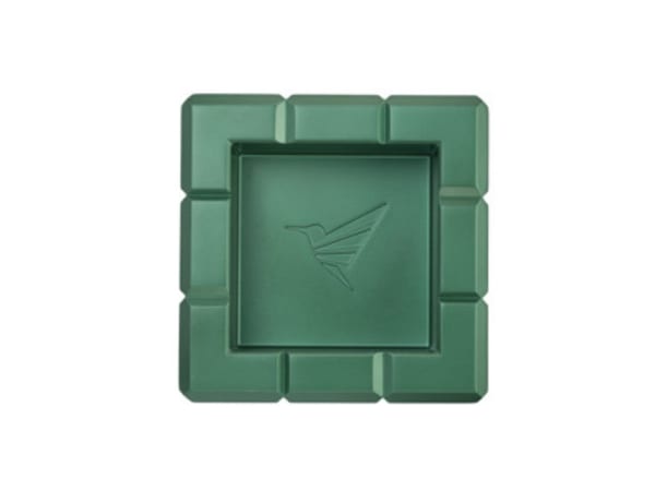 COLIBRI Zigarrenascher Metall "Heritage Cube" gruen 4 Abl.