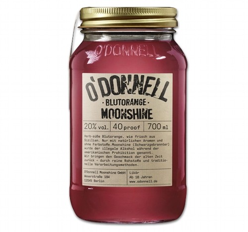 Likoer O'DONNELL MOONSHINE Blutorange 20% Vol.