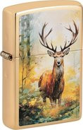 ZIPPO messing poliert color "Watercolor Deer" 60007254