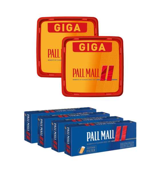 2 x PallMall Maxi Box + 6x PM Rot Hülsen