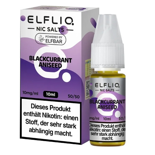 E-Liquid Nikotinsalz ELFBAR Elfliq Blackcurrant Aniseed 10mg