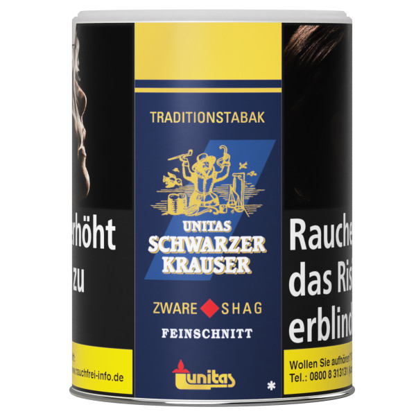 Zigarettentabak Unitas Schwarzer Krauser 75 Gramm