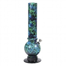 Bong Acryl Graffity blau 32 cm