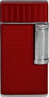 COLIBRI Feuerzeug "Julius II" rot/chrom Sz