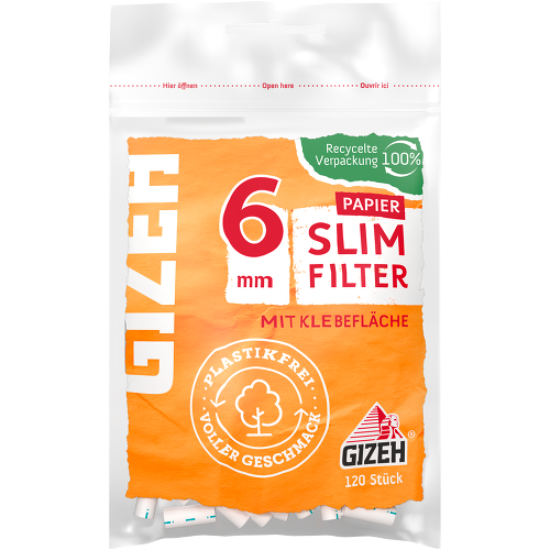 Großhandel Gizeh Slim Filter Menthol 10 Beutel je 120 Filter, 1,09 €