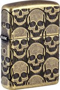 ZIPPO Armor Case messing 540 graviert "Skulls" 60007234