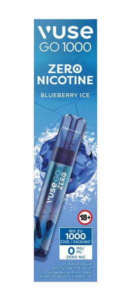 Einweg eZigarette Vuse GO Blueberry Ice 0mg bis zu 1000 Puffs