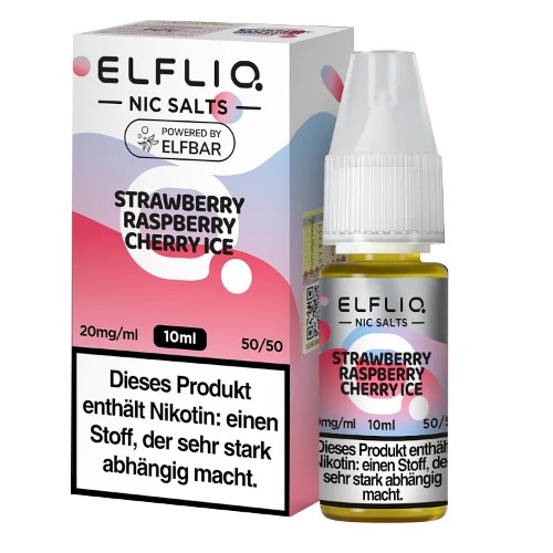 E-Liquid Nikotinsalz ELFBAR Elfliq Strawberry Raspberry Cherry Ic 20mg