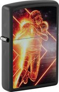 ZIPPO schwarz color "Football Player" 60007286