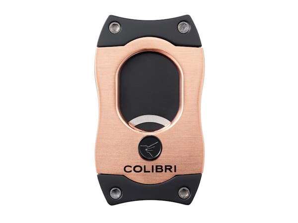 COLIBRI Zigarrenabschneider "S-Cut II" rosegold/schwarz 26mm