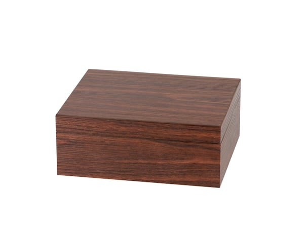 Humidor Walnuss Haptik-Dekor fuer ca. 25 Zigarren