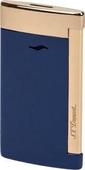 DUPONT SLIM 7 "Dragon" blau Lack/rosegold 027773