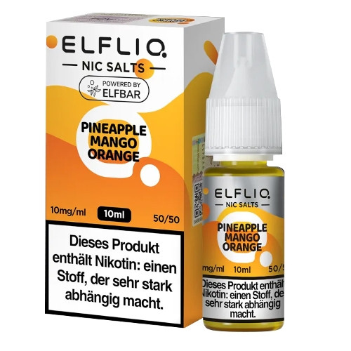 E-Liquid Nikotinsalz ELFBAR Elfliq Pineapple Mango Orange 10mg