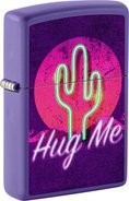 ZIPPO lila color "Retro Cactus Hug Me" 60007071