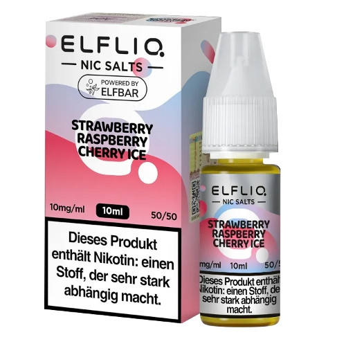 E-Liquid Nikotinsalz ELFBAR Elfliq Strawberry Raspberry Cherry Ic 10mg