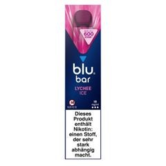 E-Zigarette BLU BAR Einweg Lychee Ice Punch 18 mg