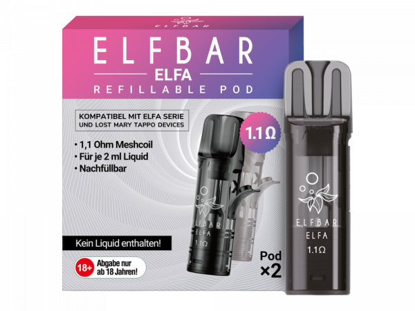 ELFBAR ELFA TURBO REFILLABLE POD ( 1,1 Ohm )