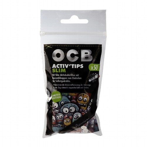 1 Beutel OCB Activ Tips Slim 7mm Limited Edition