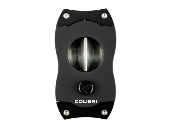 COLIBRI Zigarrenabschn. "V-Cut" Kerbschnitt schwarz 23mm