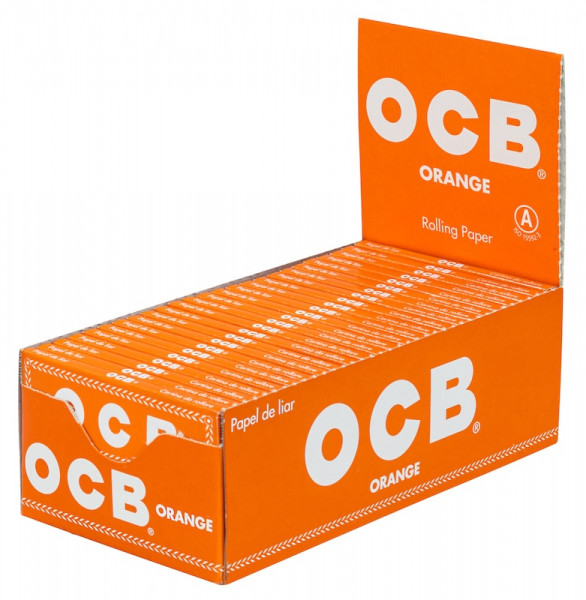 Display Zigarettenpapier OCB Orange 50x50 Blatt