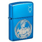 ZIPPO high polish blue God Mercury 60007334