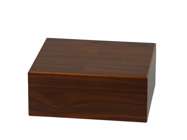 Humidor Walnut Dekor dunkel fuer ca. 25 Zigarren