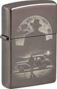 ZIPPO Black Ice Photo Image "Vintage Car and Man" 60007259