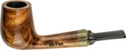 Pfeife"Mr.Pipe" Redwood braun pol. 9mm, grauer Ring, KS-Mund