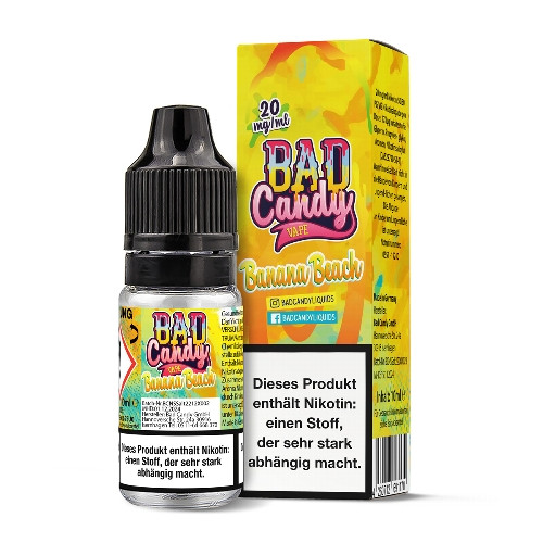 E-Liquid Nikotinsalz BAD CANDY Banana Beach 20 mg