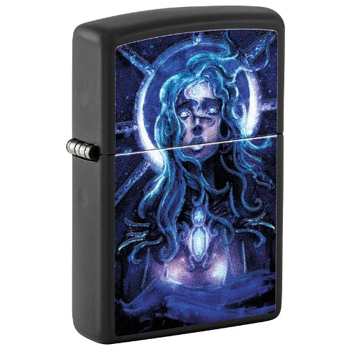 ZIPPO schwarz matt Star Girl Design 60006553