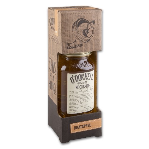 Likoer O'DONNELL MOONSHINE Bratapfel 20% Vol. mit Ausgiesser