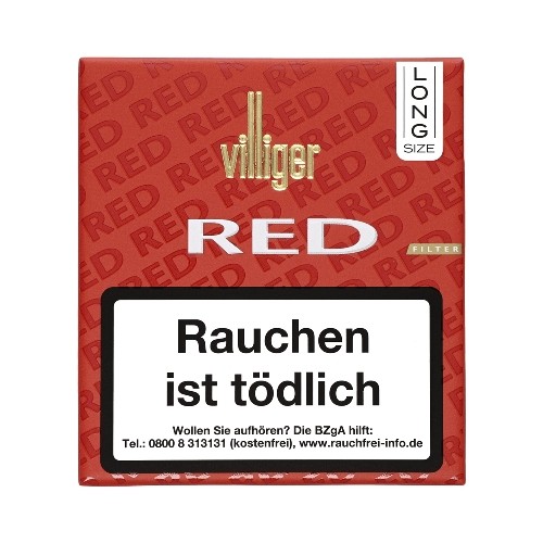 VILLIGER Red Filter Long 20 Zigarillos