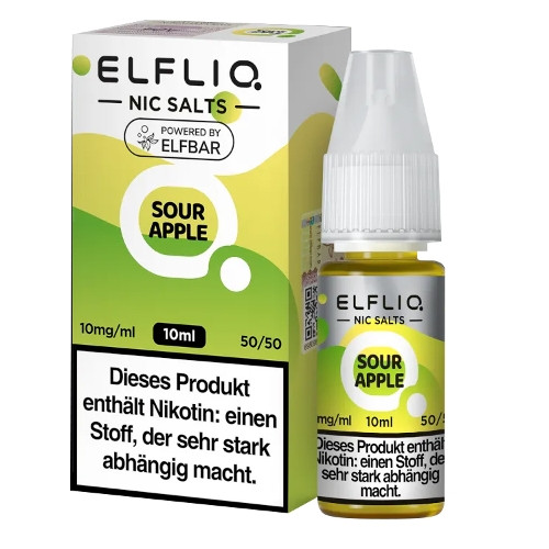 E-Liquid Nikotinsalz ELFBAR Elfliq Sour Apple 10mg