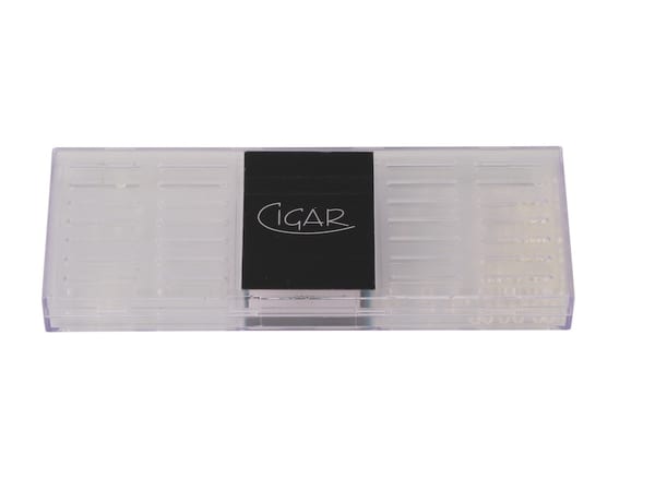 Polymerbefeuchter "Cigar" eckig transparent fuer ca.50-100Zig