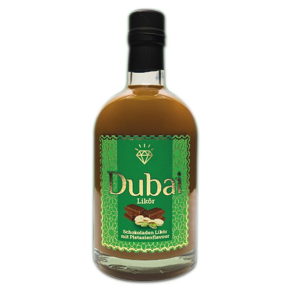 Likör DUBAI 16 % Vol. Schokolade mit Pistazienflavour