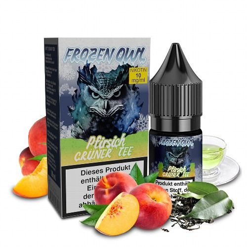 E-Liquid Nikotinsalz FROZEN OWL Pfirsich Grüner Tee 10mg