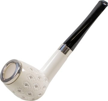 Block Meerschaum Pfeife "Billiard Army+Top" graviert