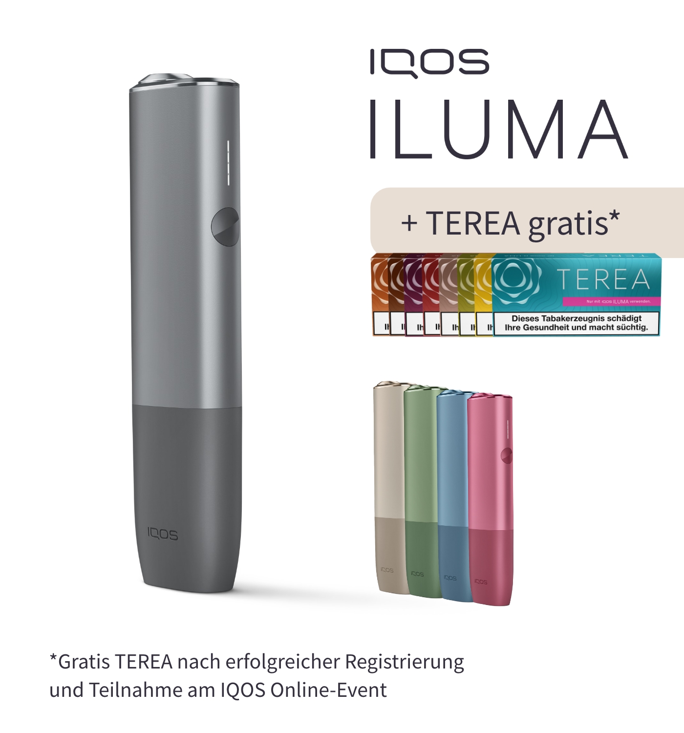 IQOS Iluma One Pebble Grey (grau) + gratis TEREA kaufen