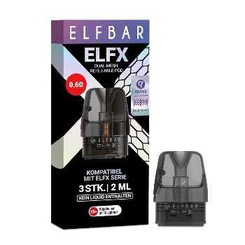 E-Clearomizer ELFBAR Elfx 0,6 Ohm 3 Stück