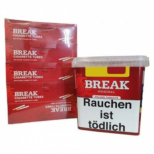 1 x Eimer BREAK Red 205 Gramm & 1000 Break Hülsen